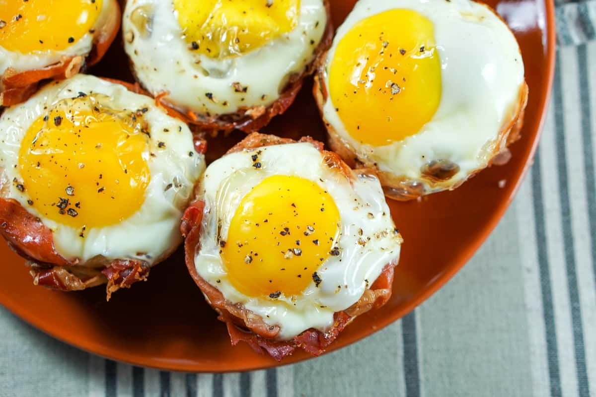 Prosciutto Sweet Potato Breakfast Nests - Eat Your Way Clean