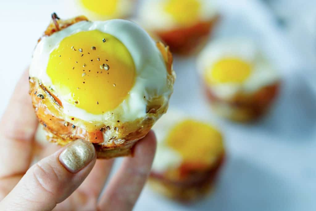 Try this Prosciutto Sweet Potato Breakfast Nests recipe for a quick on-the-go breakfast that leaves you feeling full and energized all morning long!