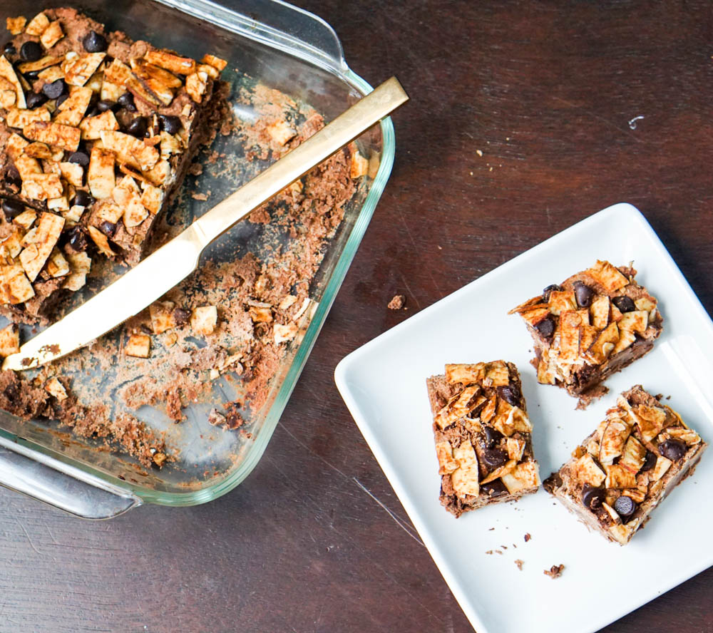 Chocolate Masala Fudge squares take cinnamon, cardamom fudge to the next level. Packed with ginger, dates, and coconut - this decadent treat is healthy!