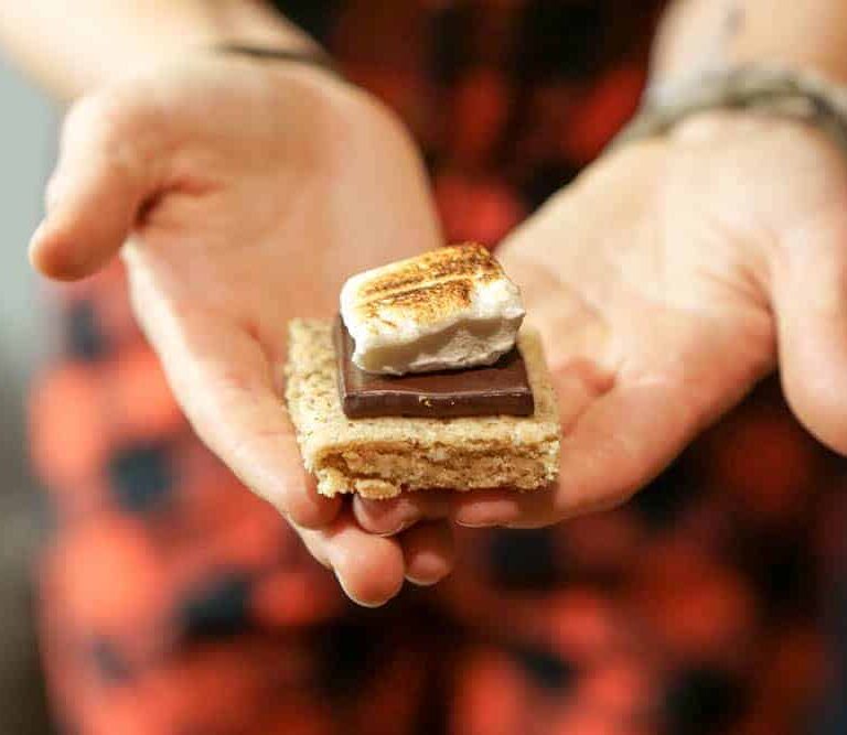 This Clean Indoor S'Mores recipe can be made ahead of time and your guests will never know it's low sugar and completely dairy, grain, and gluten free.