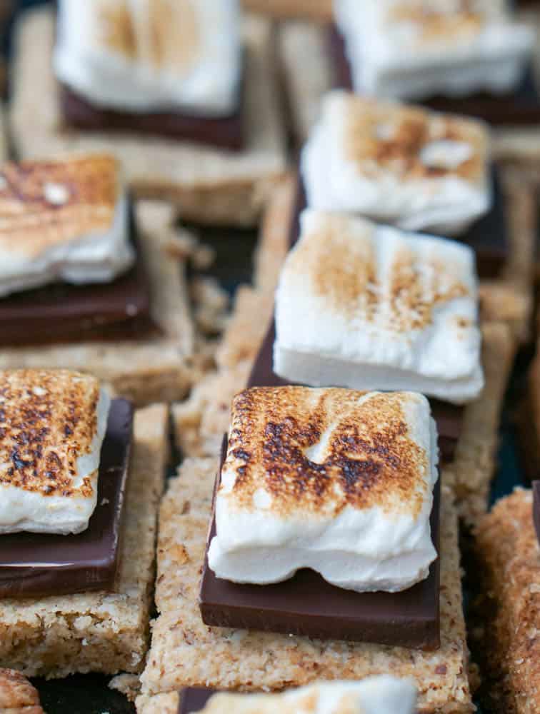 This Clean Indoor S'Mores recipe can be made ahead of time and your guests will never know it's low sugar and completely dairy, grain, and gluten free.