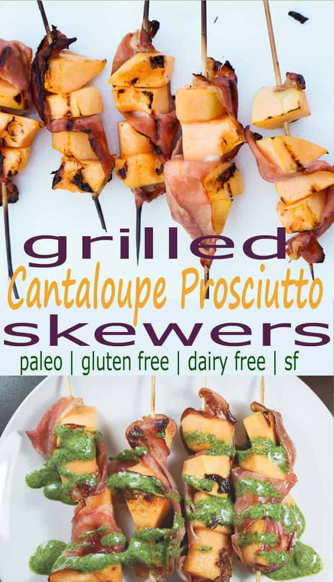 Grilled Cantaloupe Prosciutto Skewers with Mint Chutney Eat Your Way