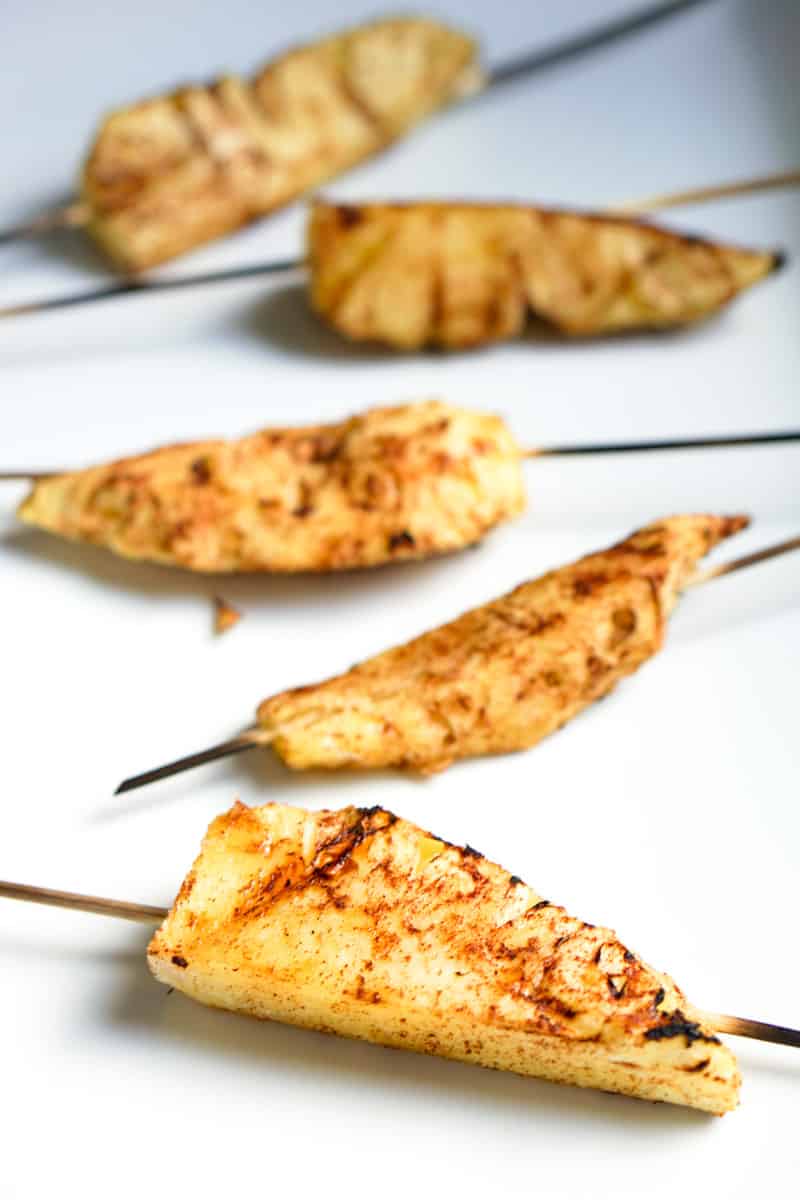 Grilled Pineapple Skewers with Cinnamon Eat Your Way Clean
