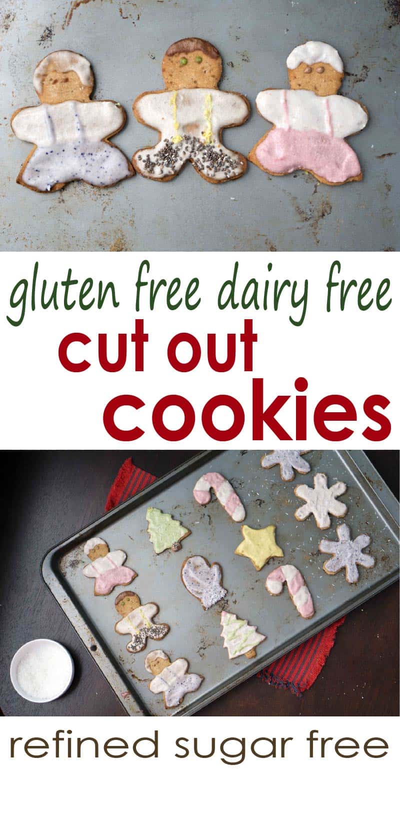 A healthier, gluten free and refined sugar free upgrade to a classic, ensuring you enjoy the holidays and the morning after: gluten free cut out cookie