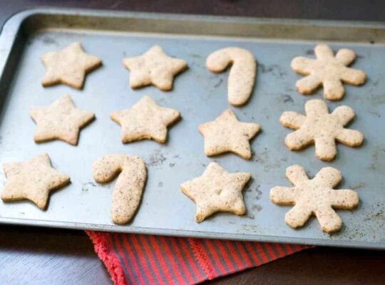 A healthier, gluten free and refined sugar free upgrade to a classic, ensuring you enjoy the holidays and the morning after: gluten free cut out cookie