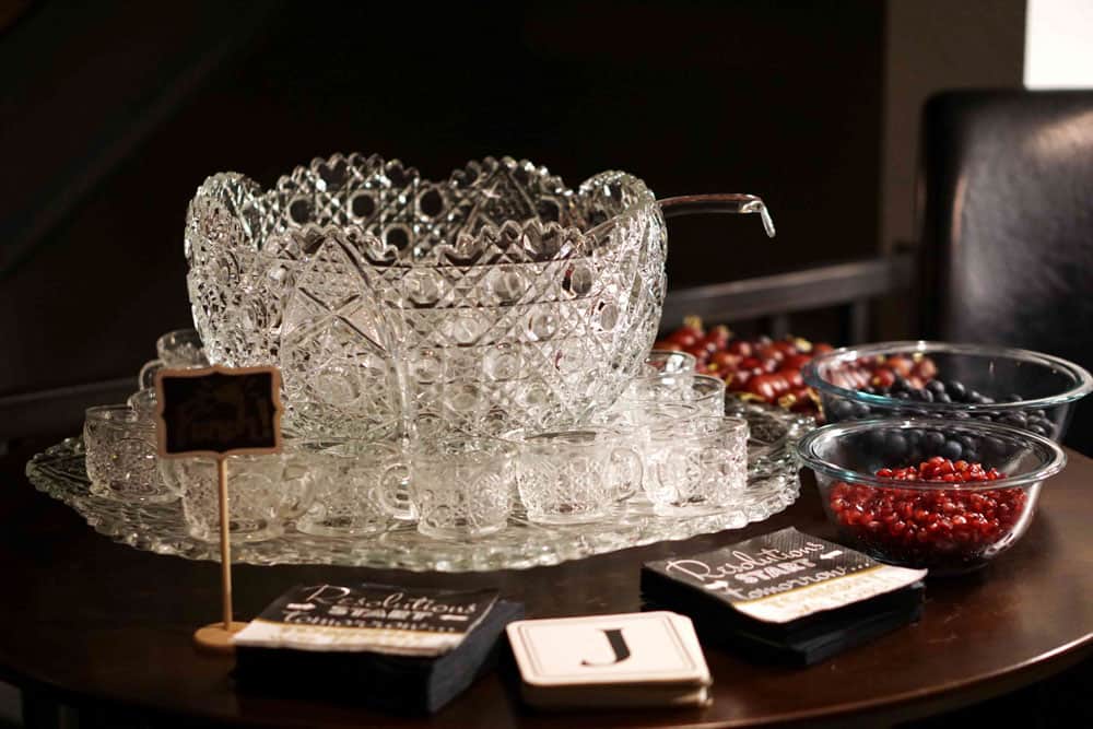 at a little elegance to your party with a punch bowl