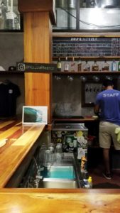 The San Juan del Sur cerveceria is a modern yet chill place for good local craft beers, wine, cocktails and tacos