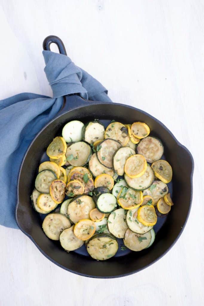 Mexican summer squash is a light, savory and slightly spiced side dish inspired by the street food of Mexico and designed for spring nights and summer barbeques. Quick, easy, ready in minutes, and bound to step-up your steak game.
