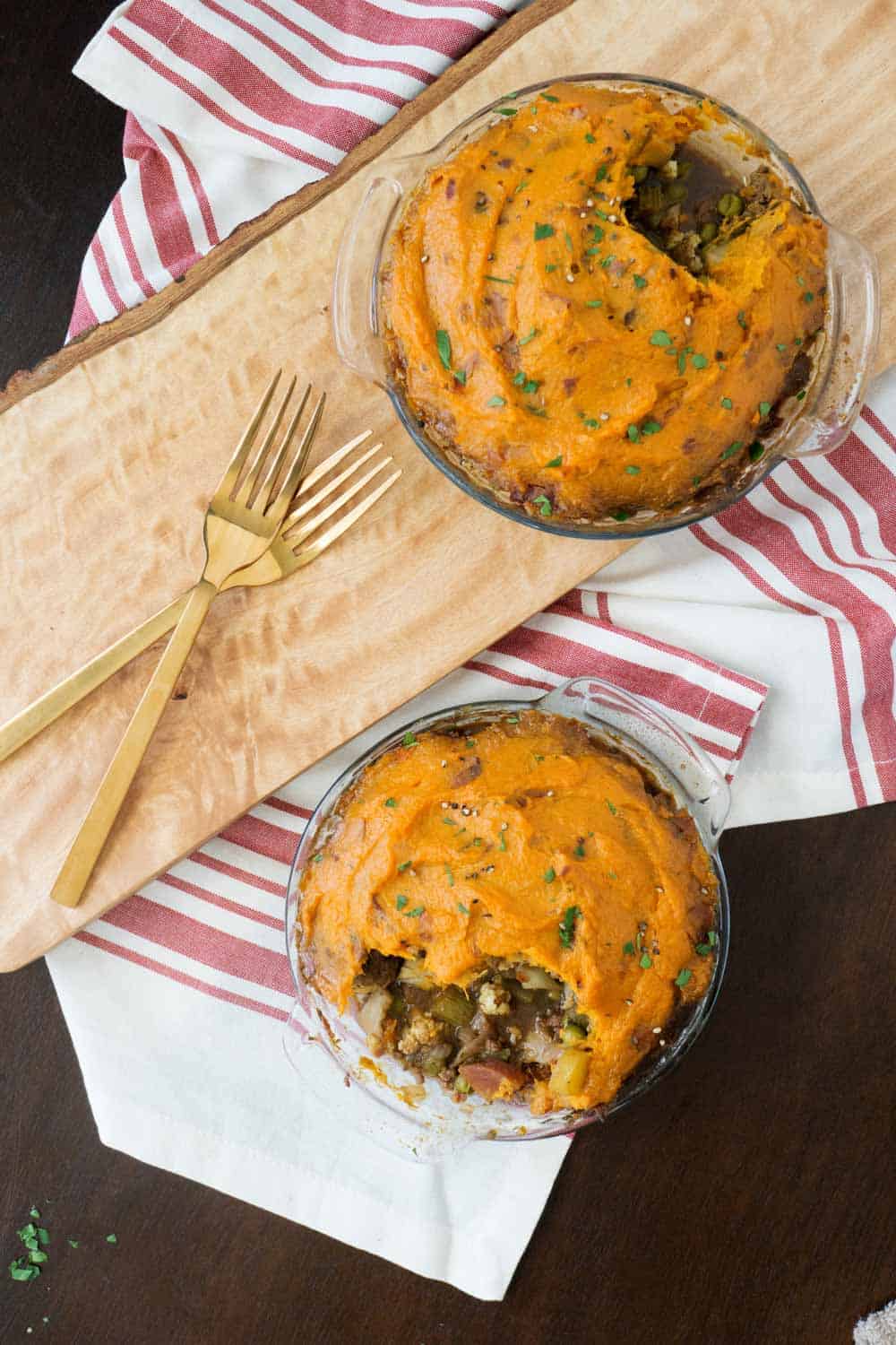 This whole 30 shepherds pie is paleo friendly and full of real food and flavor. Celery, cauliflower, peas, carrots, tamarind, and broth naturally flavor a healthy and balanced meal