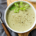 Paleo Cream of Celery Soup {gluten free + dairy free}