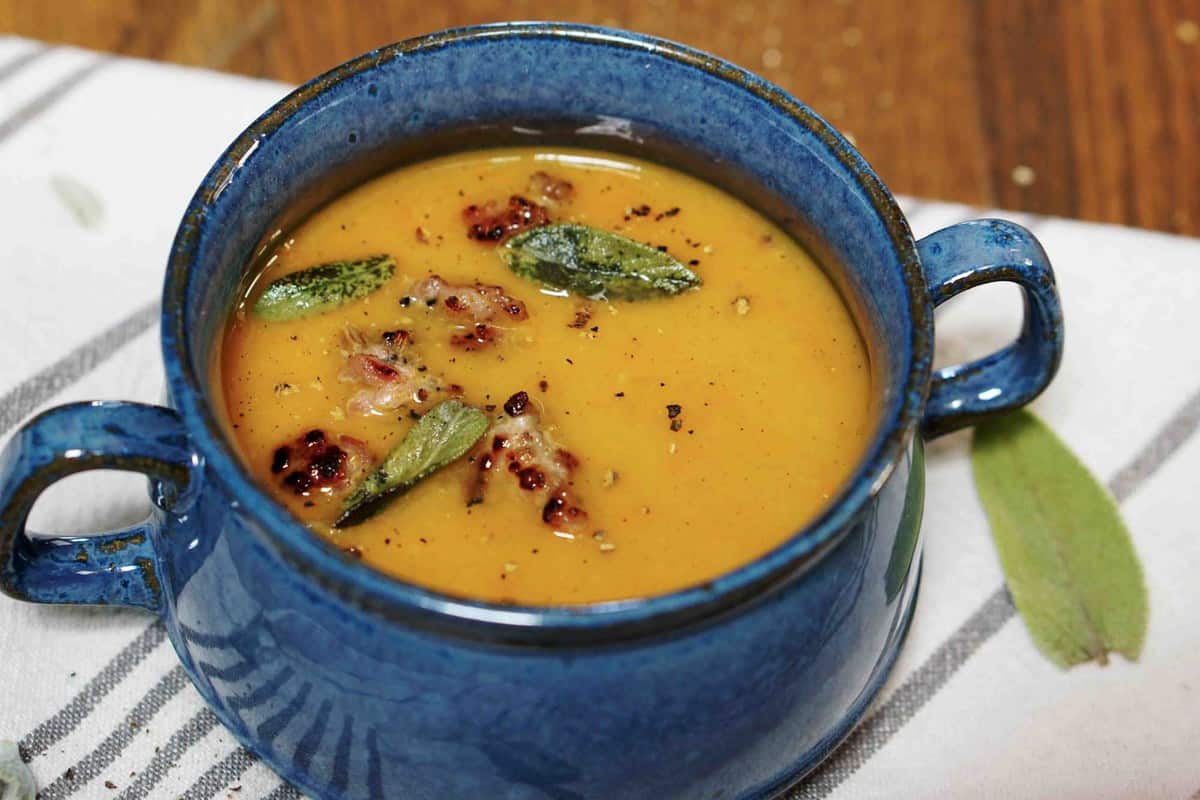 Cookbook club does a cookbook review: Celebrations by Danielle Walker from Against all Grain. Pumpkin Soup