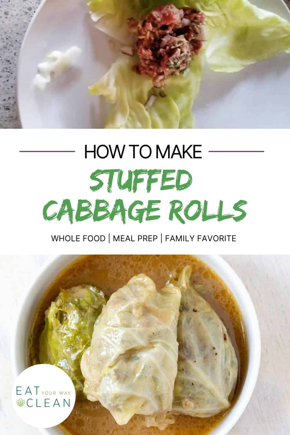 German Cabbage Rolls - Eat Your Way Clean