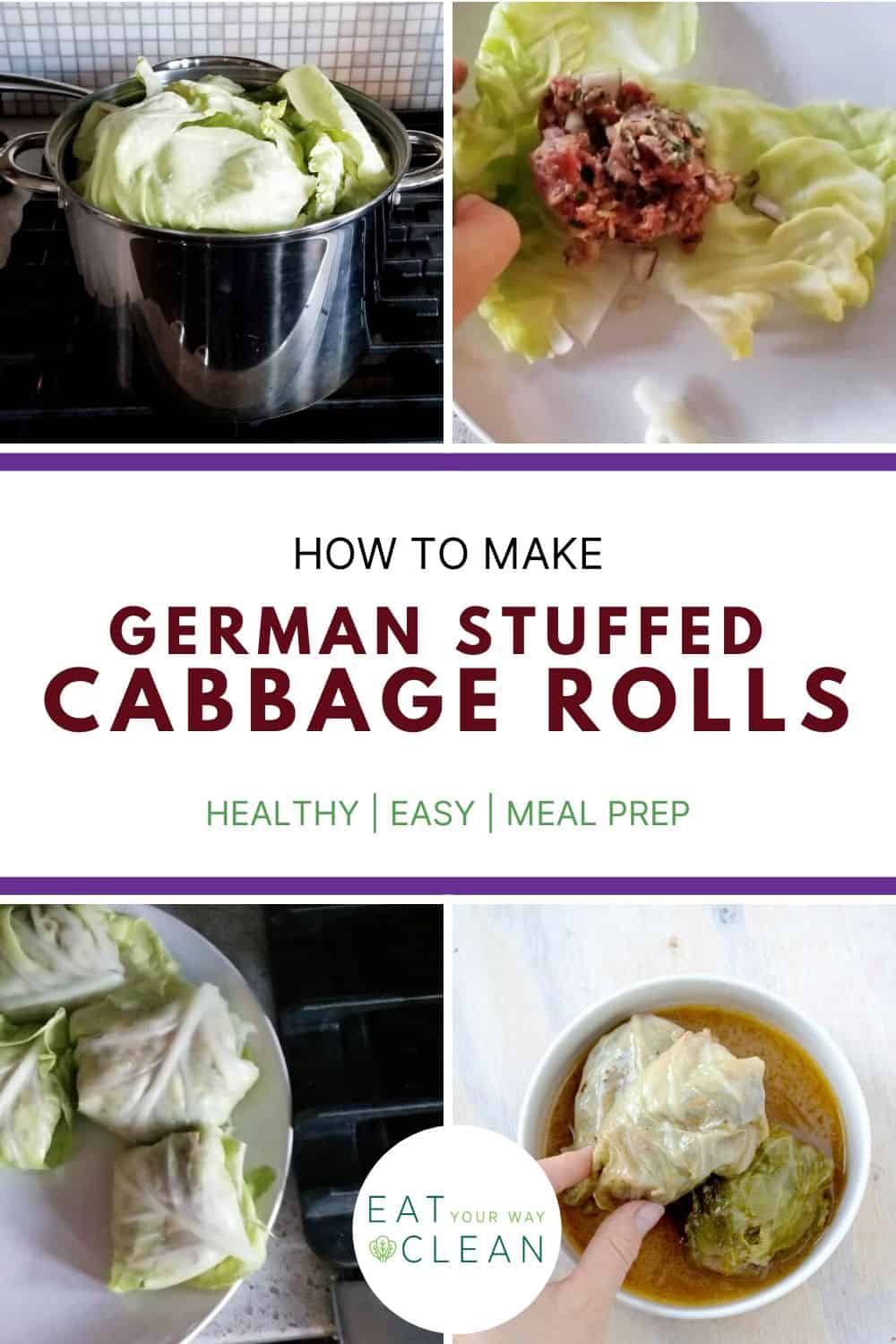 German Cabbage Rolls - Eat Your Way Clean