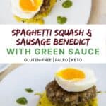 How to cook spaghetti squash & sausage benedict