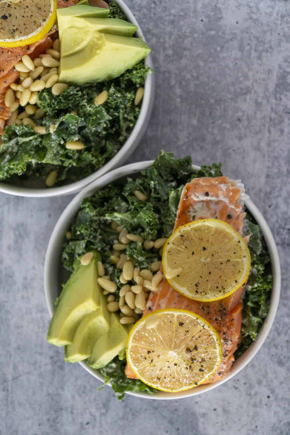 Baked Salmon Kale Caesar Eat Your Way Clean