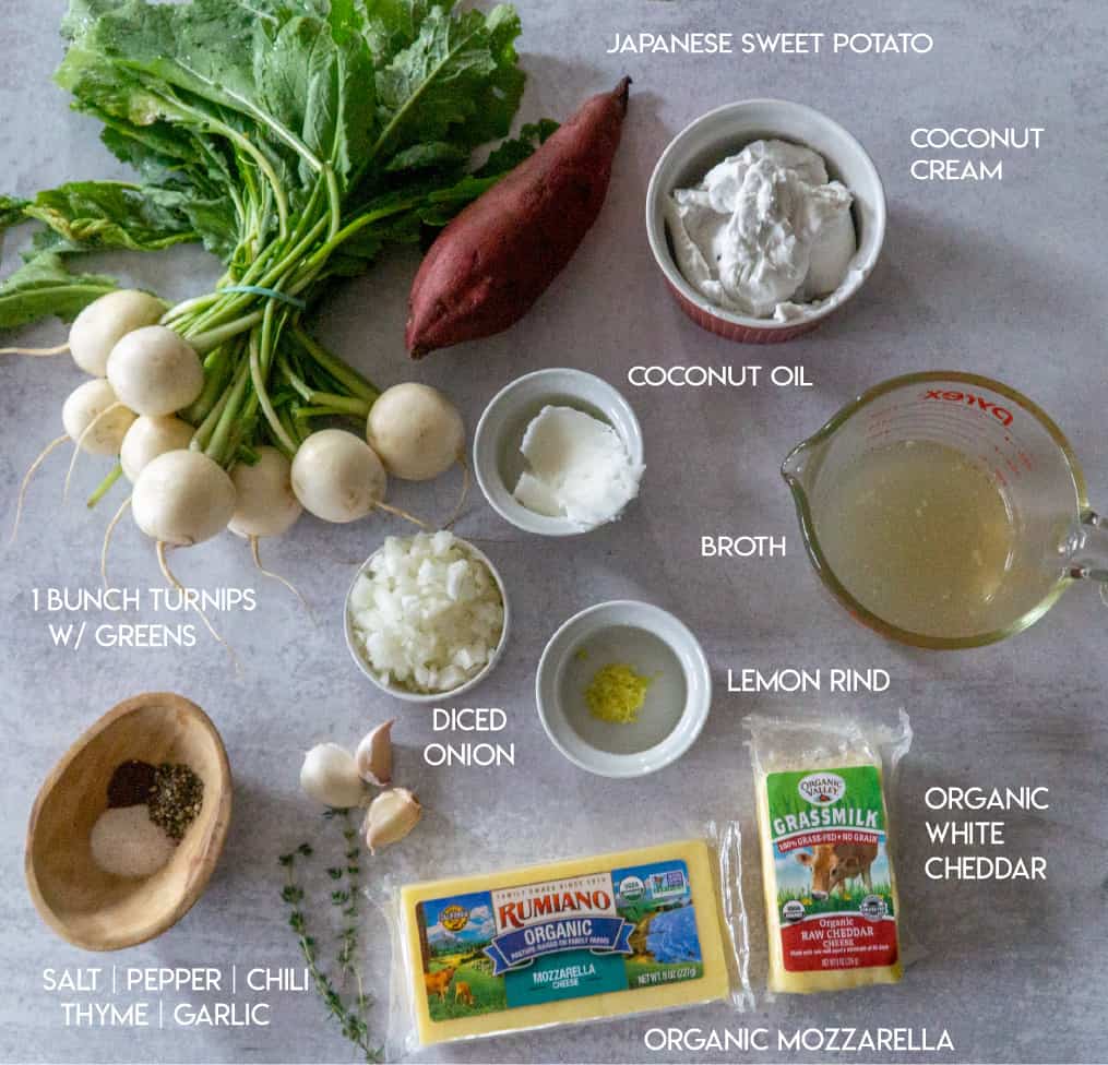 Turnip Gratin Ingredients