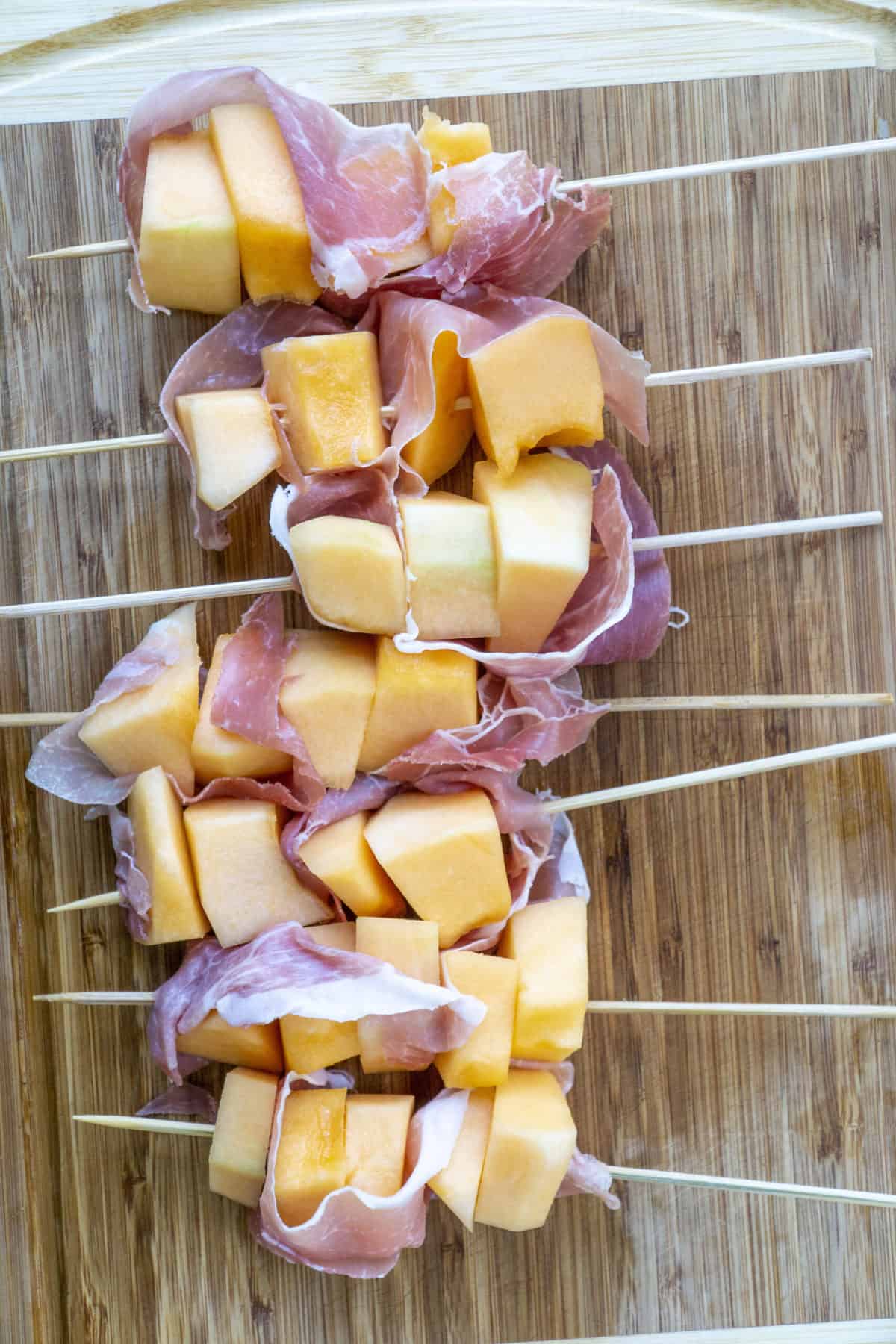 Grilled Cantaloupe Prosciutto Skewers with Mint Chutney Eat Your Way