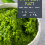 thai green curry paste in a bowl